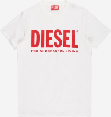 T-Shirt DIESEL en blanc : devant