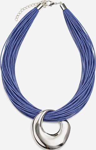 COLLEZIONE ALESSANDRO Necklace 'Evora' in Blue: front