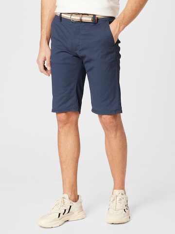 Lindbergh Regular Chino trousers 'Superflex' in Blue: front