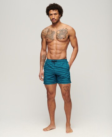 Superdry Zwemshorts in Blauw