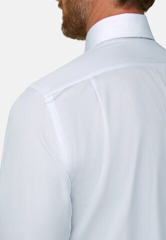 Coupe slim Chemise business Boggi Milano en bleu : derrière
