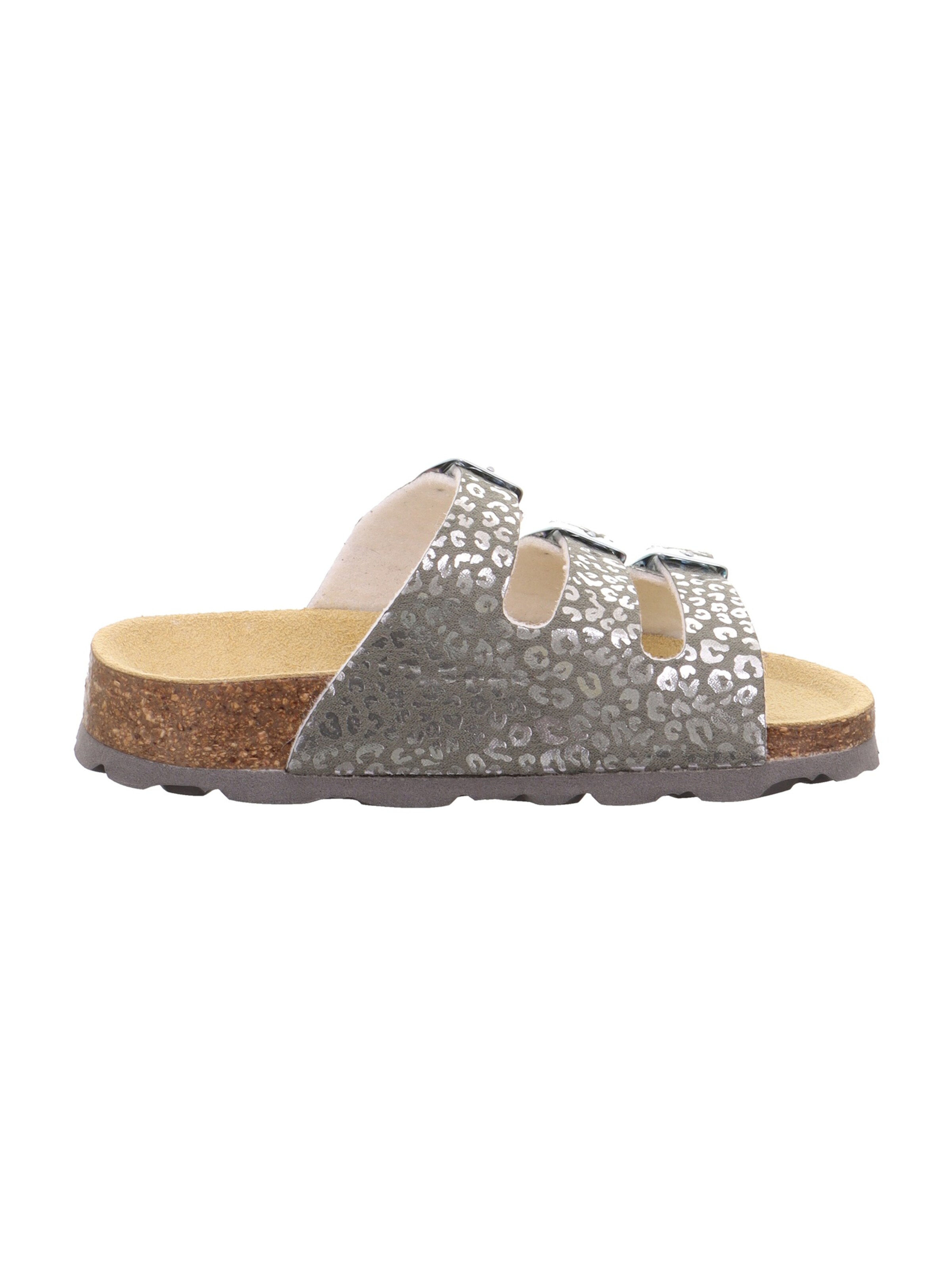 SUPERFIT Mädchen - Schuhe 'FUSSBETTPANTOFFEL' in Grau