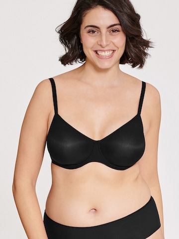 T-shirt Reggiseno di NATURANA in nero: frontale