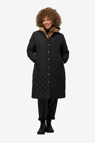 Ulla Popken Between-Seasons Coat in Black