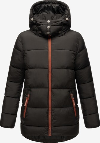 NAVAHOO Winter jacket 'Wattewölkchen' in Black: front