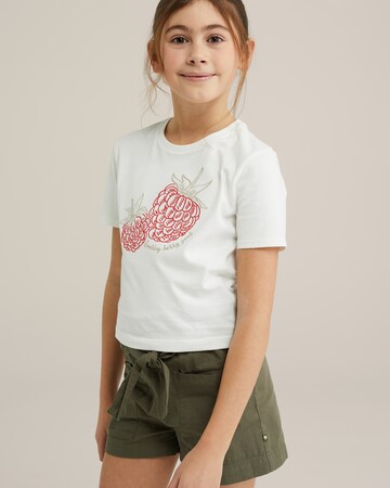 WE Fashion Футболка в Белый: спереди
