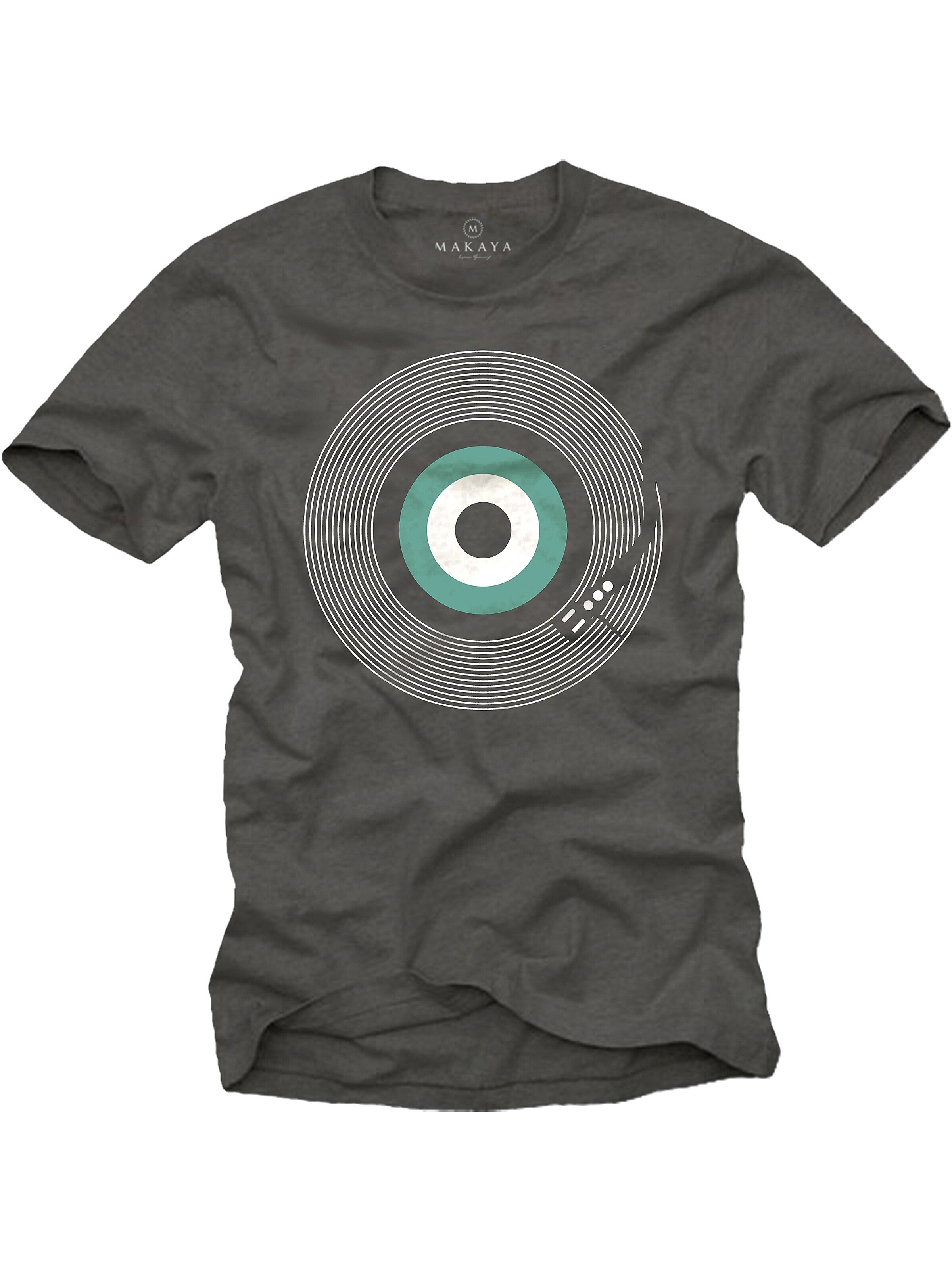 MAKAYA Shirt 'Final Track' in Grey: front