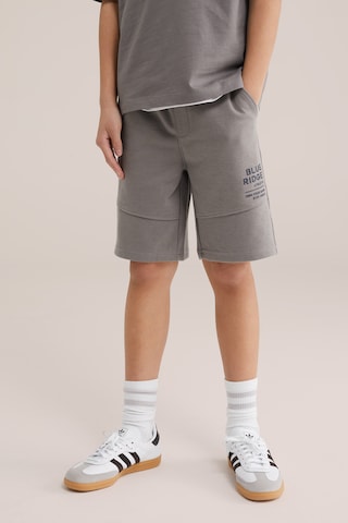 WE Fashion Regular Housut värissä harmaa: etupuoli