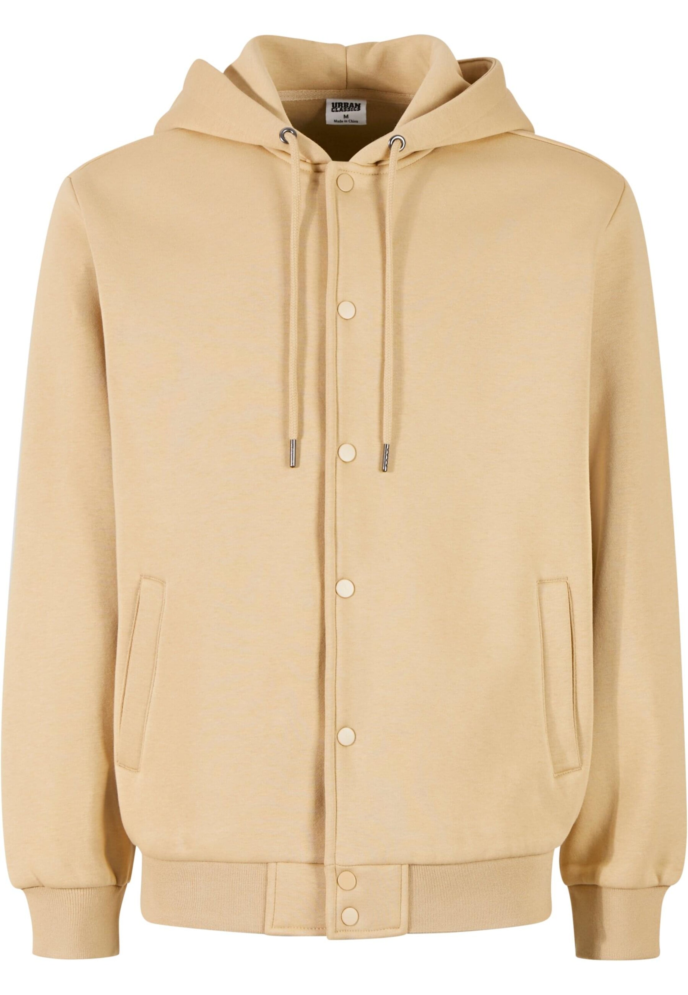Urban Classics Sweat jacket in Beige: front