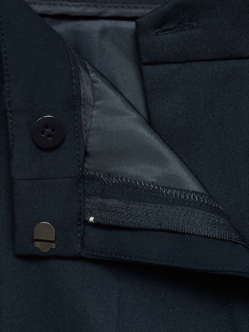 MANGO Szabványos Ráncos nadrág 'BOREAL' - kék