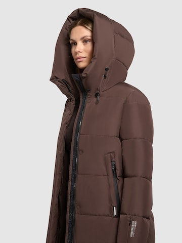 khujo Winter Coat 'Soulani4' in Brown