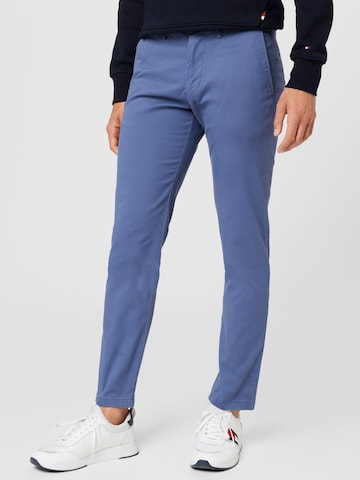 TOMMY HILFIGER Regularen Chino hlače 'Bleecker' | modra barva: sprednja stran