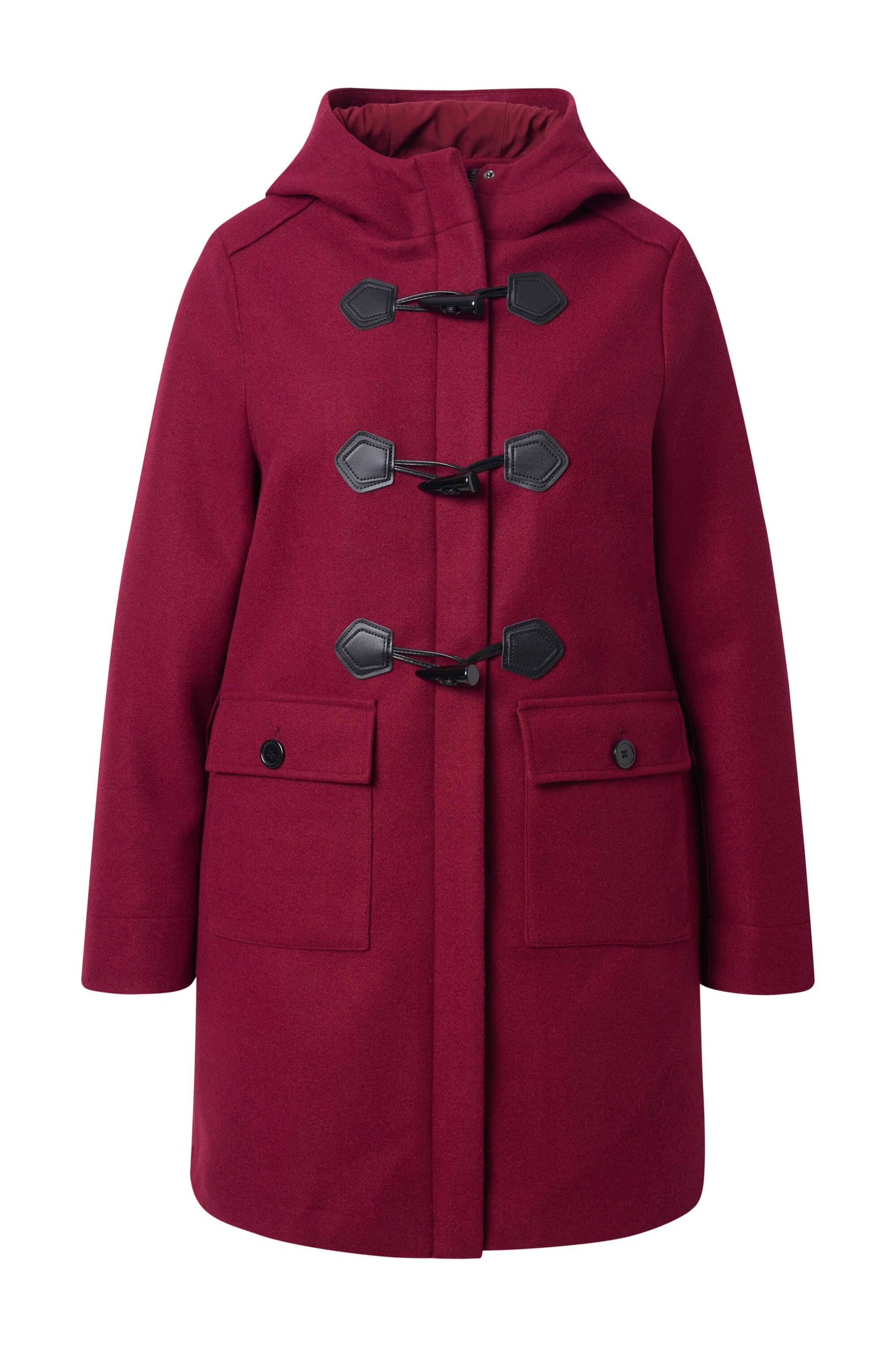 Ulla Popken Tussenmantel in Rood: voorkant