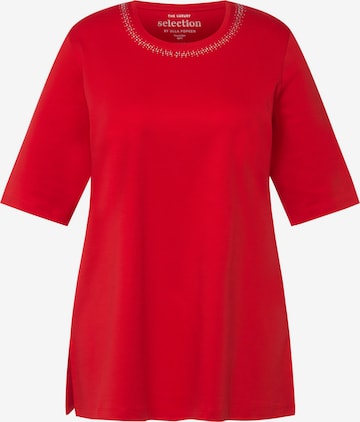 Ulla Popken Shirt in Rood: voorkant