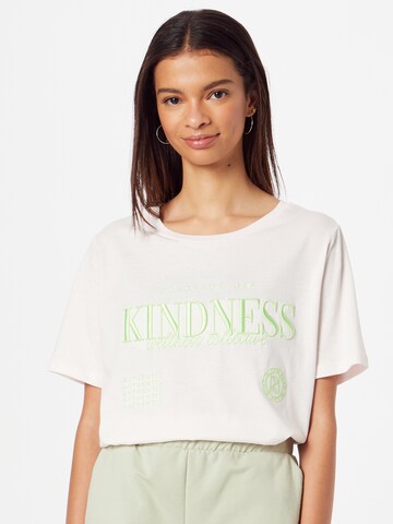 River Island Футболка 'KINDNESS' в Ярко-розовый