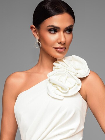 Ombre Evening Dress in Beige
