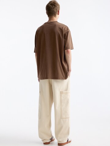 Pull&Bear Koszulka w kolorze brązowy
