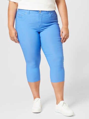 Fransa Curve - Skinny Calças 'ZALIN' em azul: frente