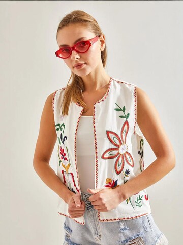 Bianco Lucci Vest in White