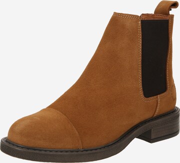 Ca'Shott Chelsea boots 'CASTINA' i brun: framsida