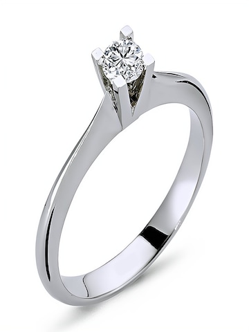 EinStein Diamant Ring 'Ring + 0,24 Carat Diamant Meisterwerk 14 Karat Weißgold'‌ in Gold: Vorderseite