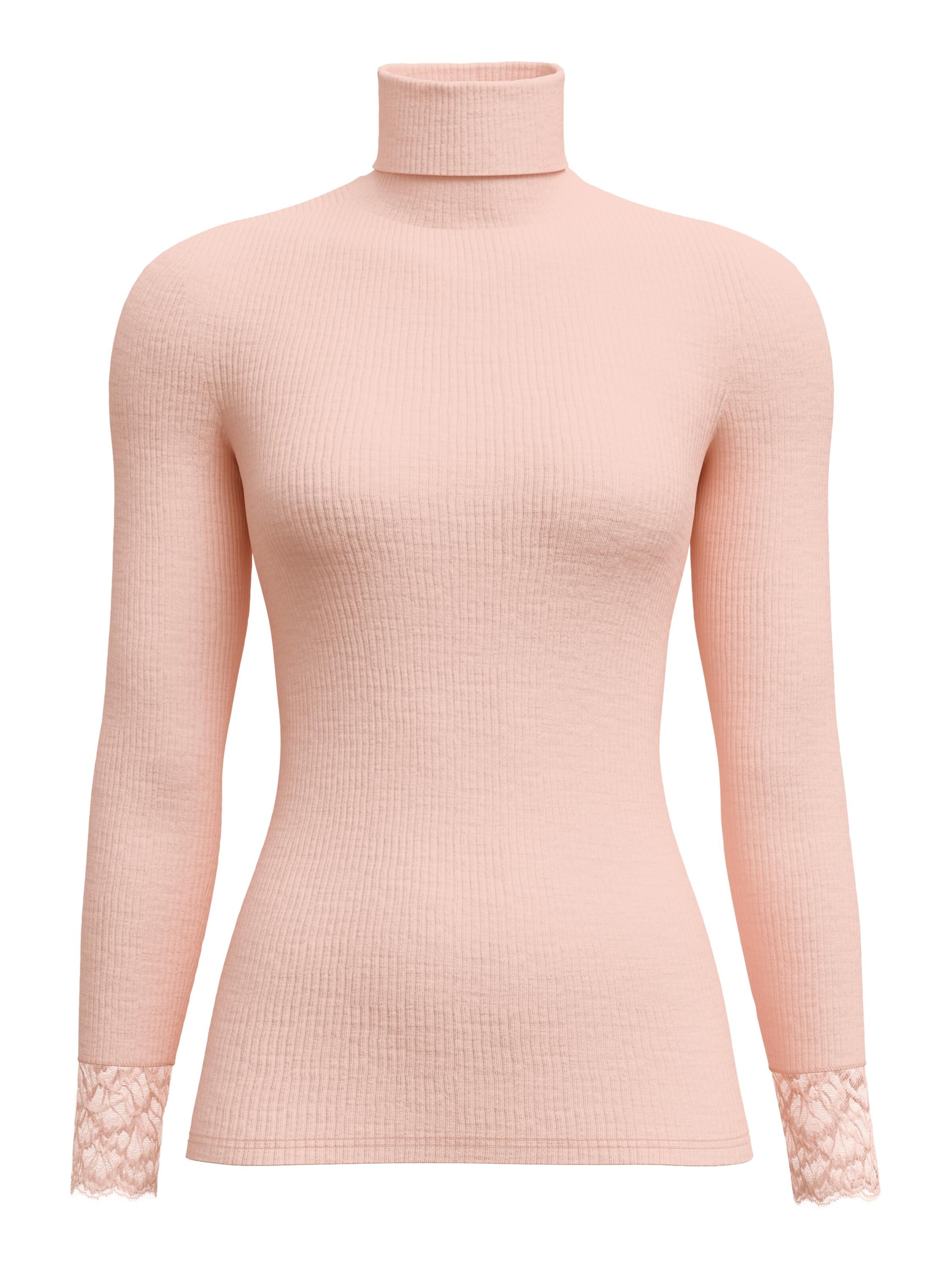 CALIDA Onderhemd 'Silky Wool Joy' in Roze: voorkant