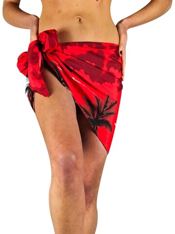 King Kameha Beach Towel 'Beach' in Red: front