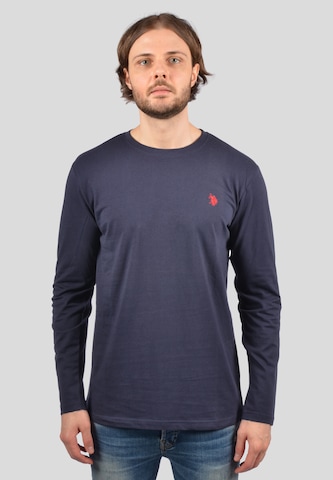 U.S. POLO ASSN. Shirt in Blauw: voorkant