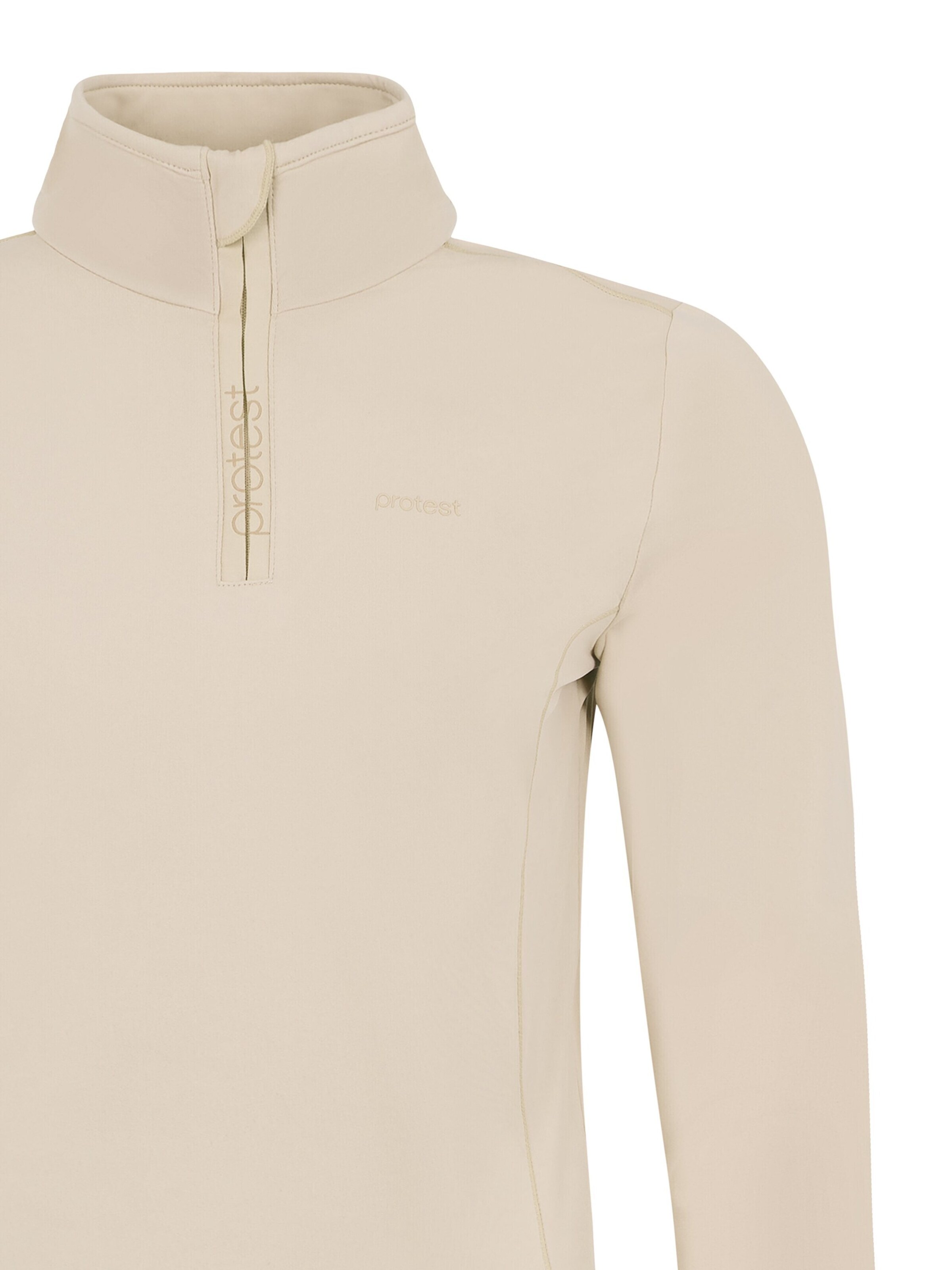 PROTEST Athletic Sweatshirt 'REFABRIZ' in Beige