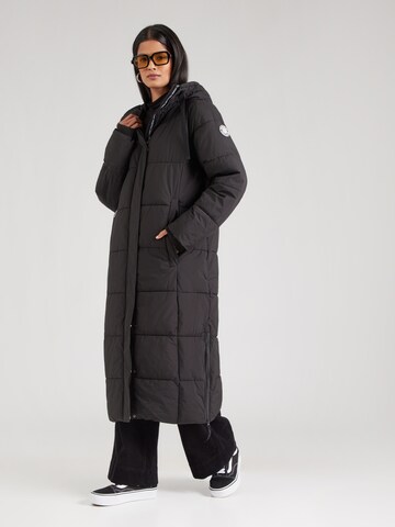 juoda Sublevel Žieminis paltas: priekis