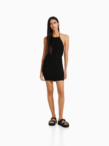 Rochie tricotat de la Bershka pe negru