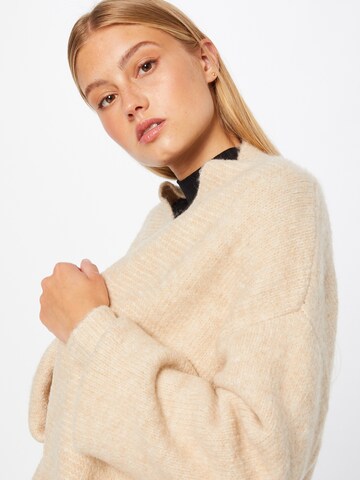 YAS Strickjacke 'FINO' in Beige