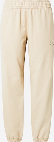 Calvin Klein Jeans - Pantalón en beige: frente