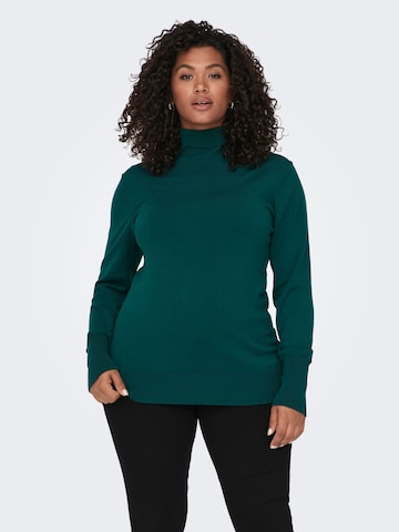 ONLY Carmakoma Sweater 'Venice' in Green: front