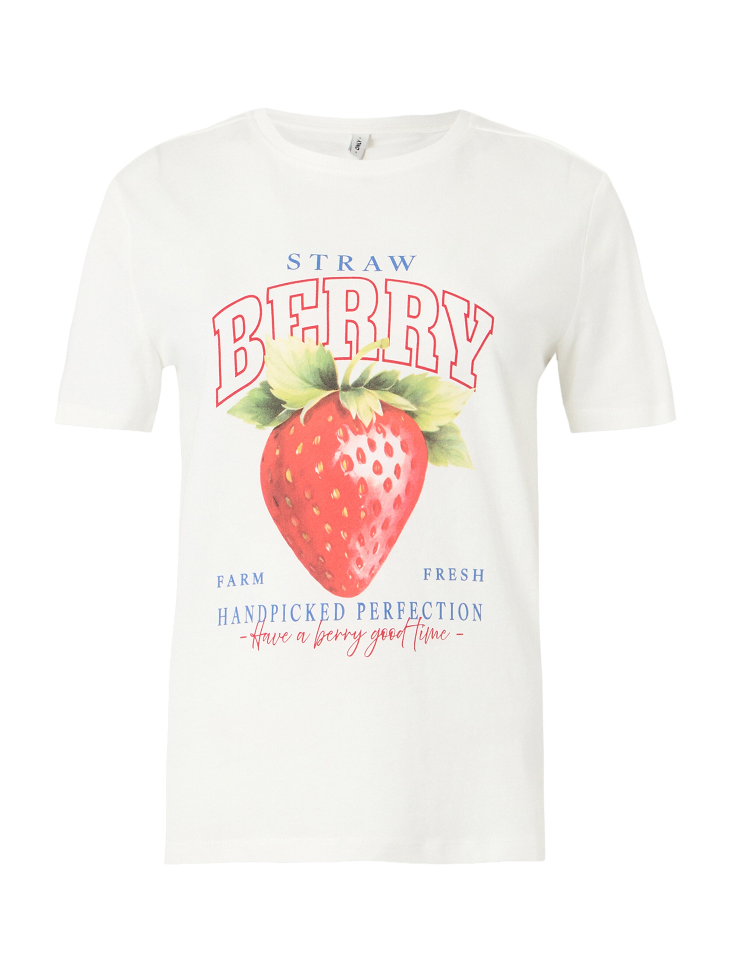 Marškinėliai 'ONLHENNY' iš ONLY, spalva – azuro spalva / alyvuogių spalva / tamsiai oranžinė / balta, Prekių apžvalga