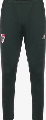 ADIDAS PERFORMANCE Regular Workout Pants 'River Plate' in Black: front