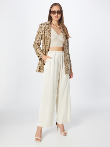 Wide Leg Pantalon 'Harper' WEEKDAY en blanc