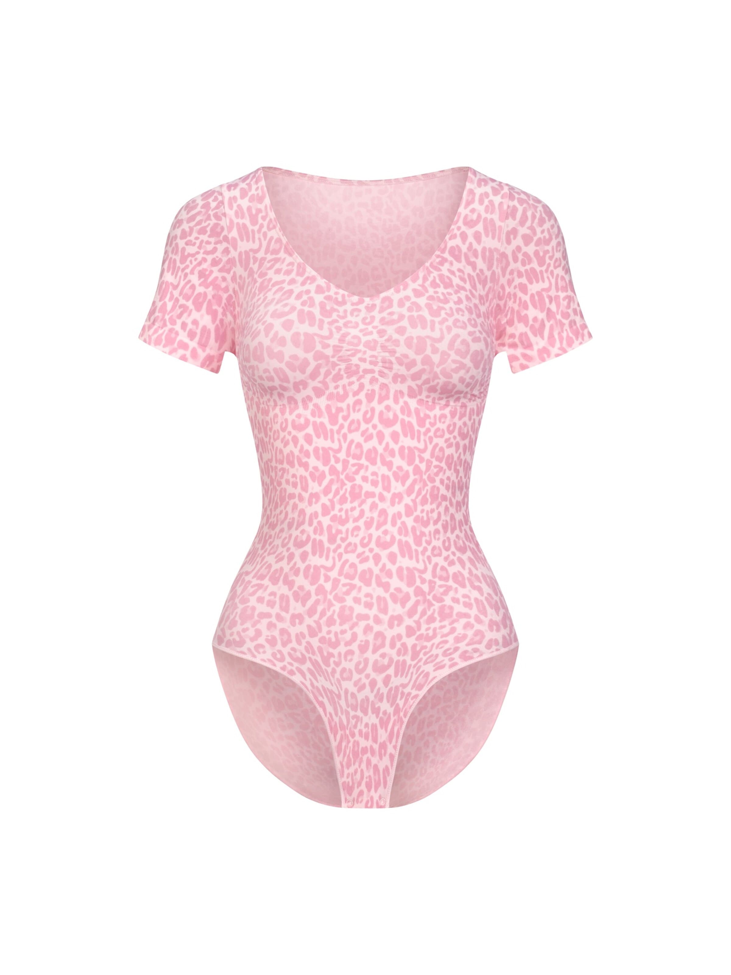 Body modellante 'T-Shirt Bodysuit Sculpting Shapewear mit Slip' in XS cfab di colore rosa, Visualizzazione prodotti