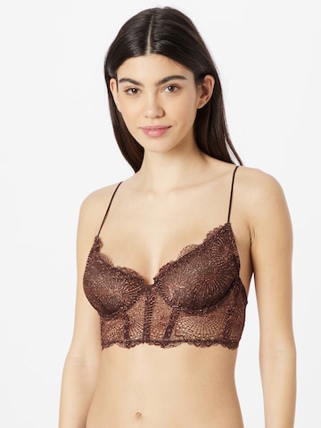 Free People Bralette Bra in Red: front