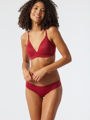 SCHIESSER Regular Bra 'Invisible Soft' in Red