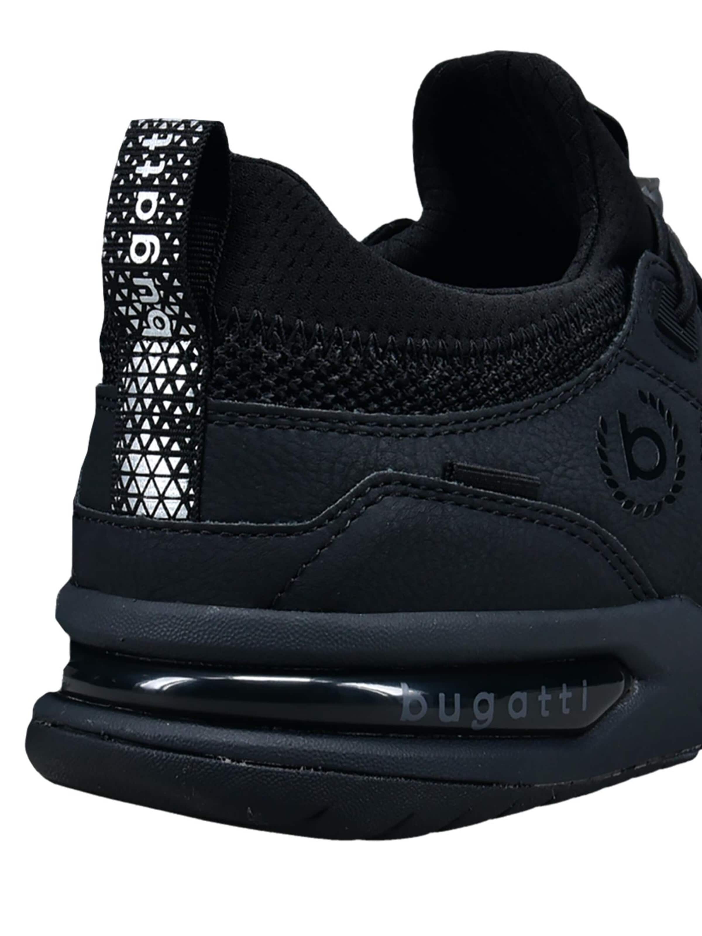 bugatti Sneakers laag 'Basic' in Zwart