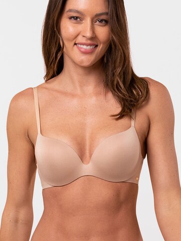 Royal Lounge Intimates Triangle Bra ' Royal Sweetheart ' in Beige: front