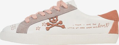 Scalpers Sneakers 'Lia Graffiti' in Beige / Pink / Off white, Item view