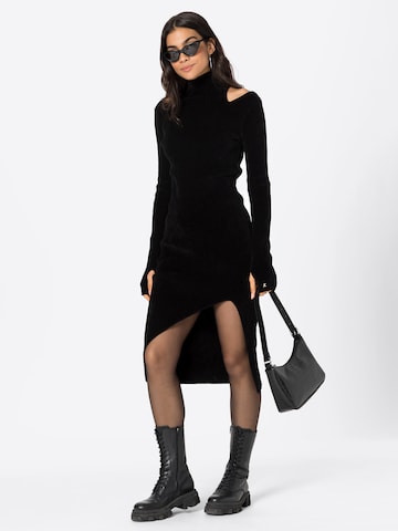 Just Cavalli Pletené šaty - Čierna