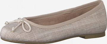 TAMARIS Ballerinasko i beige: forside