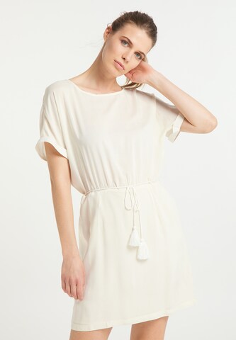 DreiMaster Vintage Kleid in Weiß: Vorderseite