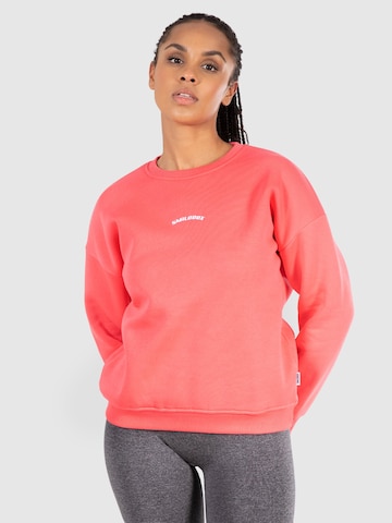 Smilodox Sweatshirt 'Kyrie' in Roze: voorkant