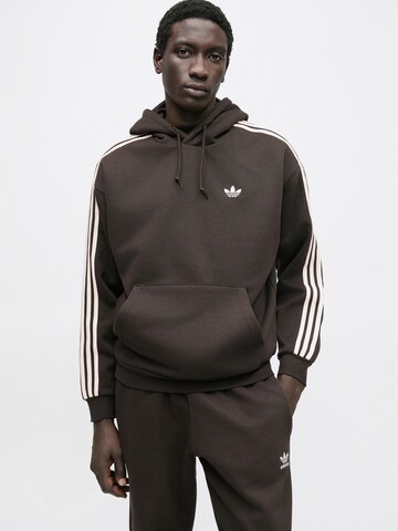 ADIDAS ORIGINALS Μπλούζα φούτερ '3S' σε καφέ: μπροστά