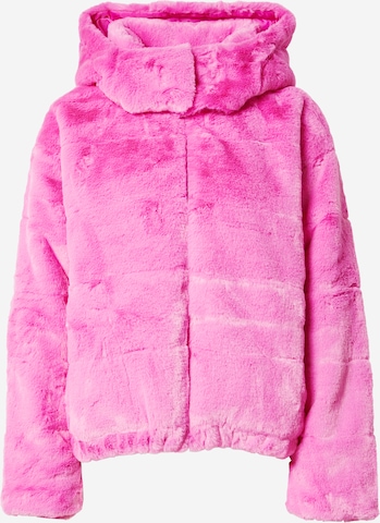 Nasty Gal Φθινοπωρινό και ανοιξιάτικο μπουφάν σε ροζ: μπροστά