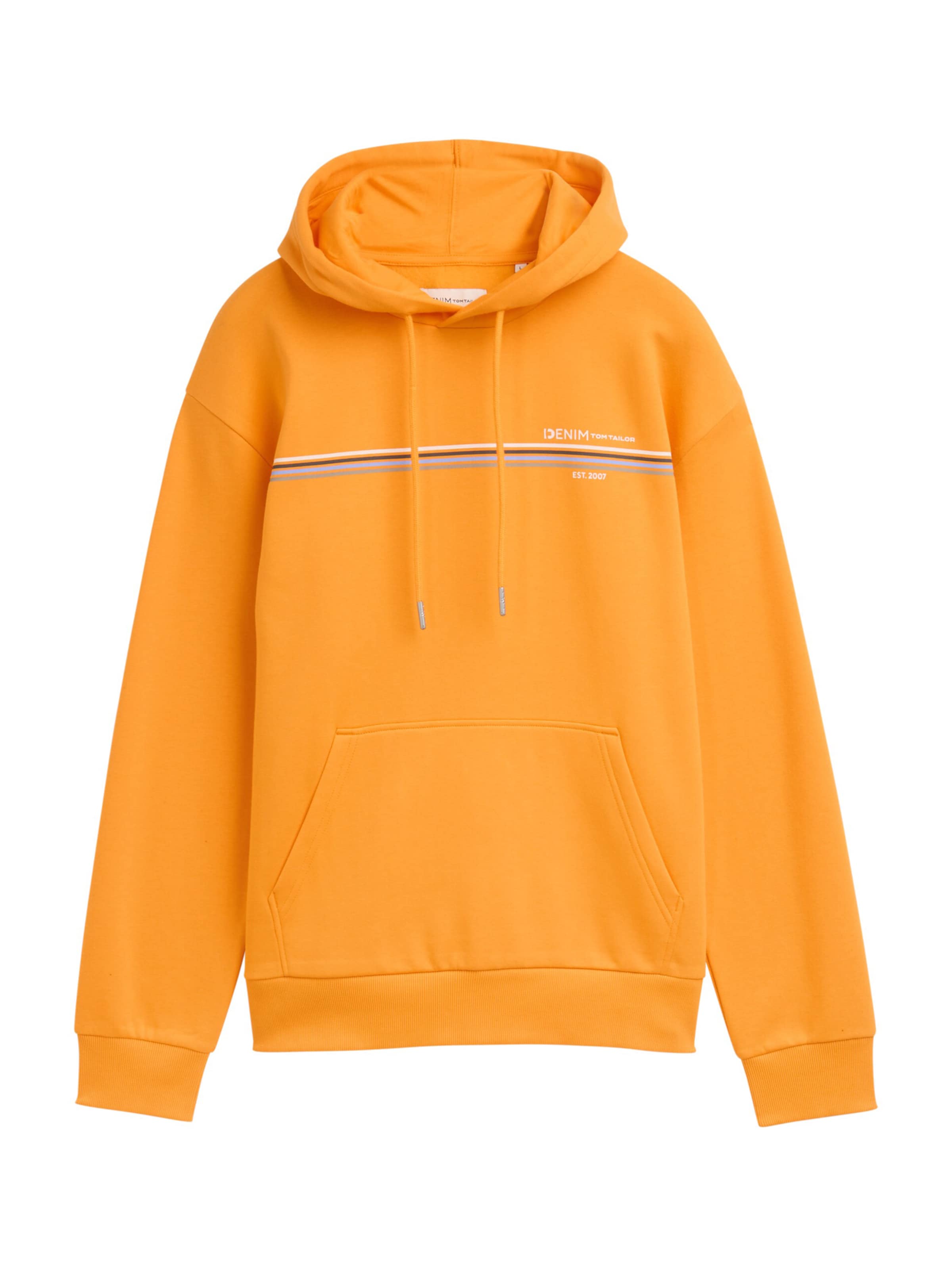 TOM TAILOR DENIM Sweatshirt in Orange: front